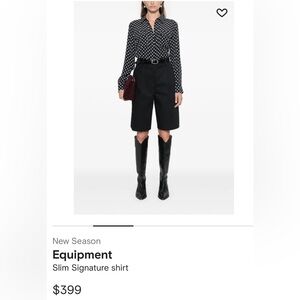 Equipment polka dot silk shirt size small EXCELLENT CONDITION